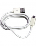 Radox Cable USB-A Macho - Micro USB Macho, 1 Metro, Blanco