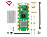 Raspberry Kit Placa de Desarrollo Pi Pico W, 40 Pines, Micro USB