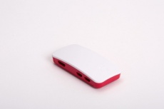 Raspberry Carcasa para Pi Zero W, Blanco/Rojo - No Incluye Placa