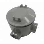 Rawelt Caja para Pared GRL-0440, 2 Puertos, 1 Pieza, Gris