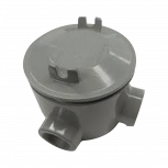 Rawelt Caja Condulet GRL-0546, 2 Puertos, 1", Aluminio