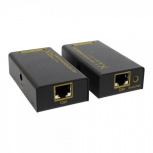 Redleaf Extensor HDMI, Alámbrico, RJ-45 Cat5/Cat6, hasta 60 Metros, Negro