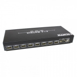 Redleaf Switch Conmutador Matrix HDMI 4x4, 4k, 30Hz, Negro