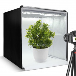 Redlemon Caja de Luz para Fotografía de Producto 80354, 80 x 80cm, Luz Fría, Negro