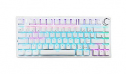 Teclado Gamer Redragon Aula F75 Pro LED RGB 65%, Teclado Mecánico, LEOBOG Reaper, Alámbrico, USB, Blanco, Inglés