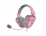 Redragon Audífonos Gamer con Micrófono ZEUS X H510, Bluetooth, Cancelación de Ruido, Inalámbrico, USB-C, para PS4/PS5/Xbox One/Xbox Series X|S/Nintendo Switch/PC, Rosa
