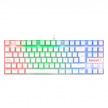 Teclado Gamer Redragon Kumara K552W RGB LED TKL, Teclado Mecánico, Redragon Blue, Alámbrico, USB, Blanco, Español