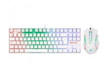 Kit Gamer de Teclado y Mouse Redragon Kumara K552 + Griffin M607, Alámbrico, USB, Blanco (Español)