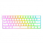 Teclado Gamer Redragon Dragonborn LED RGB 60%, Teclado Mecánico, Linear, Alámbrico, USB, Blanco, Inglés