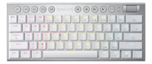 Teclado Gamer Redragon Horus Mini Pro LED RGB 60%, Teclado Mecánico, MX Red, Inalámbrico, USB/RF Inalámbrico/Bluetooth, Blanco, Español