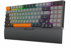 Teclado Gamer Redragon Olaf K648 LED RGB 96%, Teclado Mecánico, Redragon Red, Alámbrico, USB, Gris, Inglés