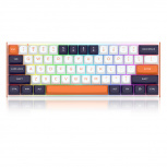 Teclado Gamer Redragon Fidd LED RGB 60%, Teclado Mecánico, Redragon Magnetic, Alámbrico, USB, Multicolor, Inglés