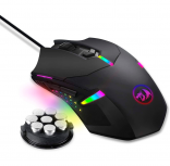 Mouse Gamer Ergonómico Redragon M601, Alámbrico, Óptico, 7.200DPI, USB-A, Negro