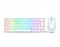Kit Gamer de Teclado y Mouse Redragon S143W, Alámbrico, USB, Blanco, Español