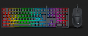 Kit Gamer de Teclado y Mouse Redragon S146, Alámbrico, USB, Negro, Español