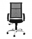 Requiez Silla DE-1700, Respaldo de Malla, Negro/Blanco