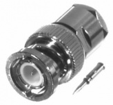 RF Industries Conector Coaxial de Rosca BNC Macho, Plata