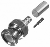 RF Industries Conector Coaxial BNC Macho, Níquel