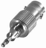 RF Industries Conector Coaxial BNC Macho - Motorola Phono Plug Hembra, Plata