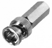 RF Industries Conector Coaxial BNC Macho, Níquel