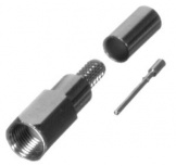 RF Industries Conector Coaxial FME de Anillo Plegable RF Macho, Níquel