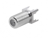RF Industries Conector Coaxial en F Hembra, Plata