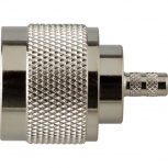 RF Industries Conector Caoxial N Macho, Anillo Plegable, para RG-142/U, Niquel/ Oro/ Teflón