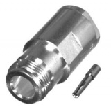 RF Industries Conector Coaxial N Hembra, Plata