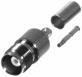 RF Industries Conector Coaxial TNC Hembra, Plata