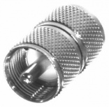 RF Industries Conector Coaxial de Barril UHF Macho - UHF Macho, Plata