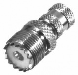 RF Industries Conector Coaxial Mini UHF Macho - UHF Hembra, Plata