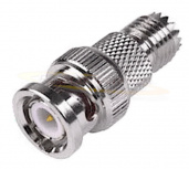 RF Industries Adaptador Mini UHF Hembra - BNC Macho, Oro