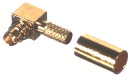RF Industries Conector Coaxial MMCX Macho, Oro