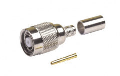 RF Industries Conector Coaxial de Anillo Plegable TNC Macho, Oro