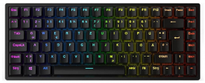 Teclado Gamer RK Royal Kludge RK84 LED RGB 75%, Teclado Mecánico, MX Red, Inalámbrico, USB/Bluetooth, Negro, Español