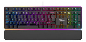 Teclado Gamer RK Royal Kludge RK918 LED RGB, Teclado Mecánico, MX Red, Alámbrico, USB, Negro, Español 