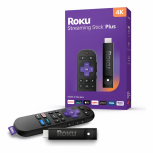 Roku Reproductor para Transmisión Multimedia Streaming Stick Plus 3830R, Roku OS, 4K Ultra HD, Wi-Fi, HDMI