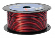 Romms Bobina de Cable Polarizado, 14 AWG, 100 Metros, Rojo/Negro