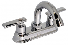Rugo Mezcladora 24TD, Latón, para Lavabo de Baño