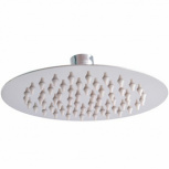 Rugo Regadera Tipo Lluvia, Diámetro 15.2 cm, Metal/Acero Inoxidable, No Incluye Brazo y Chapetón