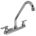 Rugo Mezcladora 8D, Cromo, para Lavabo de Baño