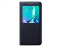 Samsung Funda con Tapa EF-CG928PBEGUS para Galaxy S6 Edge, Negro