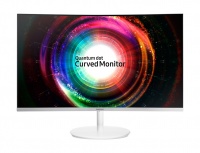 Monitor Gamer Curvo Samsung C27H711 QLED 27'', Quad HD, Widescreen, FreeSync, HDMI, Blanco