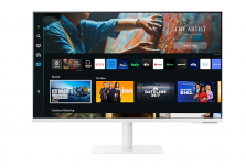 Monitor Samsung M70c LED 32", 3840x2160 4K Ultra HD, 60Hz, HDMI, Bocinas Integradas, Blanco  - Imagen del combo