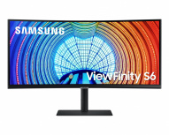 Monitor Curvo Samsung ViewFinity S6 LED 34", 3440x1440 Ultra Wide Quad HD, FreeSync, 100Hz, HDMI/DisplayPort, Negro - Imagen del combo