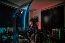 Monitor Gamer Curvo Samsung Odyssey Ark G97NC LED 55", 3840x2160 4K Ultra HD, FreeSync, 165Hz, HDMI/DisplayPort, Bocinas Integradas, Negro  image