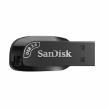 Memoria USB SanDisk Ultra Shift, 128GB, USB-A 3.0, Lectura 100MB/s, Negro 