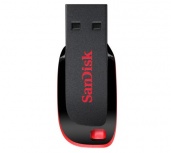 Memoria USB SanDisk Cruzer Blade, 32GB, USB A 2.0, Negro/Rojo image