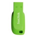 Memoria USB SanDisk Cruzer Blade, 16GB, USB-A 2.0, Verde image