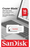 Memoria USB SanDisk Cruzer Blade, 16GB, USB-A 2.0, Blanco image